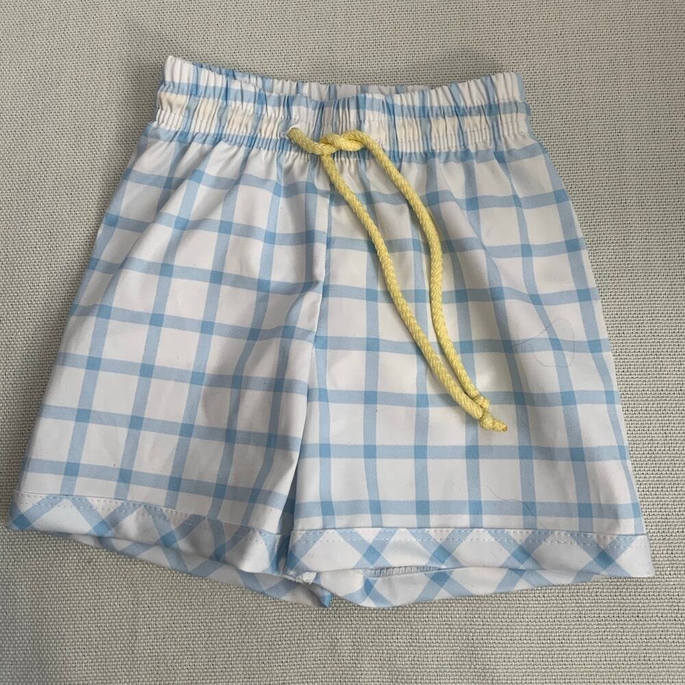 Lullaby Set Barnes‎ Bathing Suit - Whales Blue Windowpane NWT size 18 mo